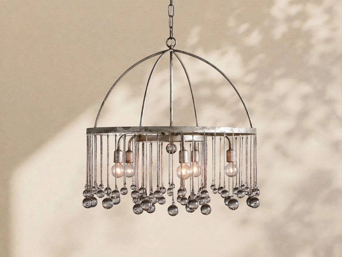 Aubrey Crystal Ball Round Chandelier 5 Light / 8 Light - Cyran Lamps