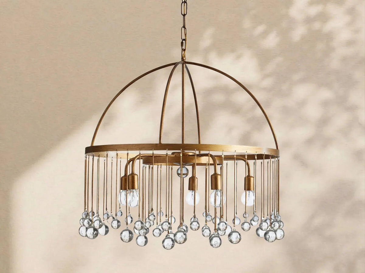 Aubrey Crystal Ball Round Chandelier 5 Light / 8 Light - Cyran Lamps
