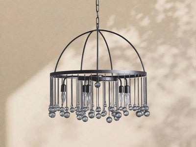 Aubrey Crystal Ball Round Chandelier 5 Light / 8 Light - Cyran Lamps