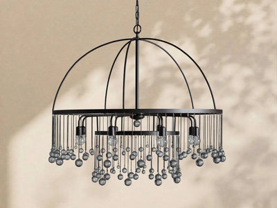 Aubrey Crystal Ball Round Chandelier 5 Light / 8 Light - Cyran Lamps