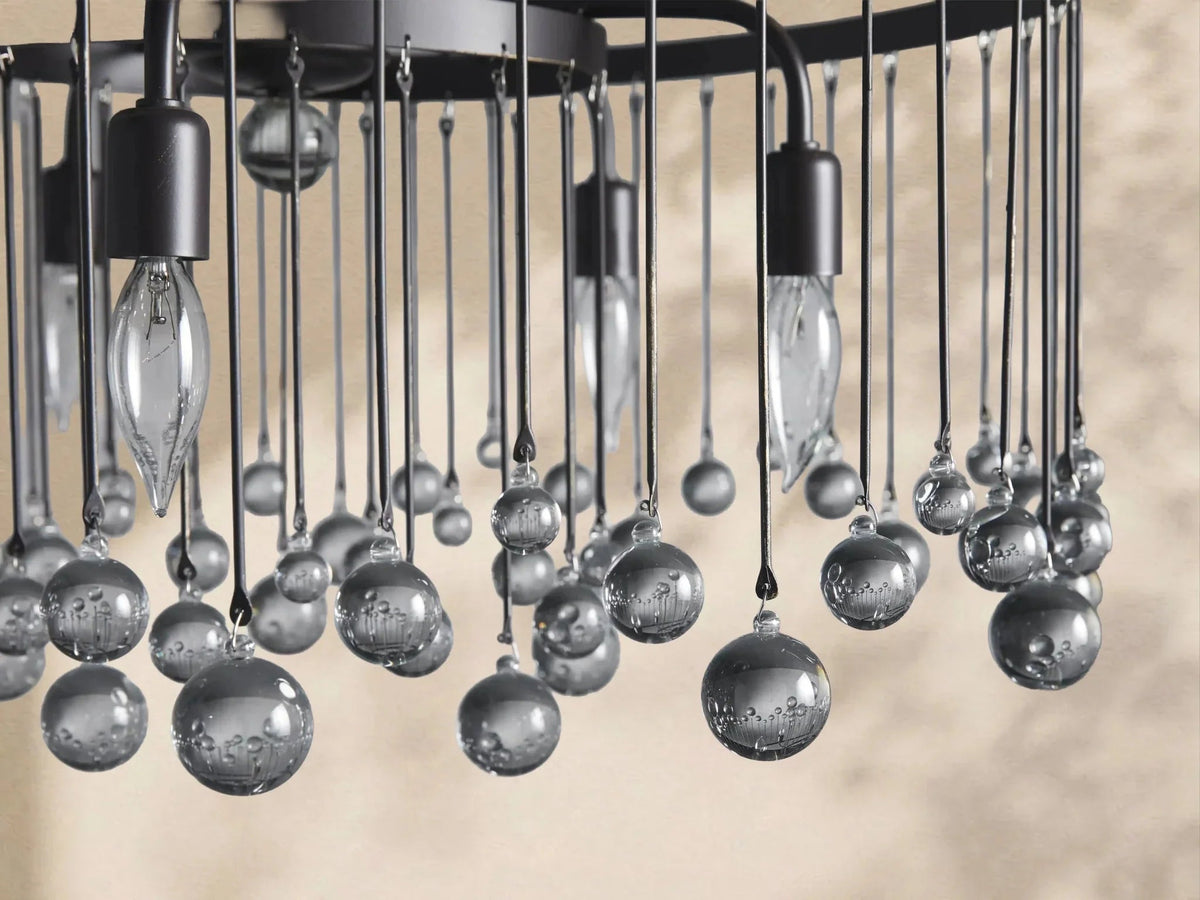 Aubrey Crystal Ball Round Chandelier 5 Light / 8 Light - Cyran Lamps