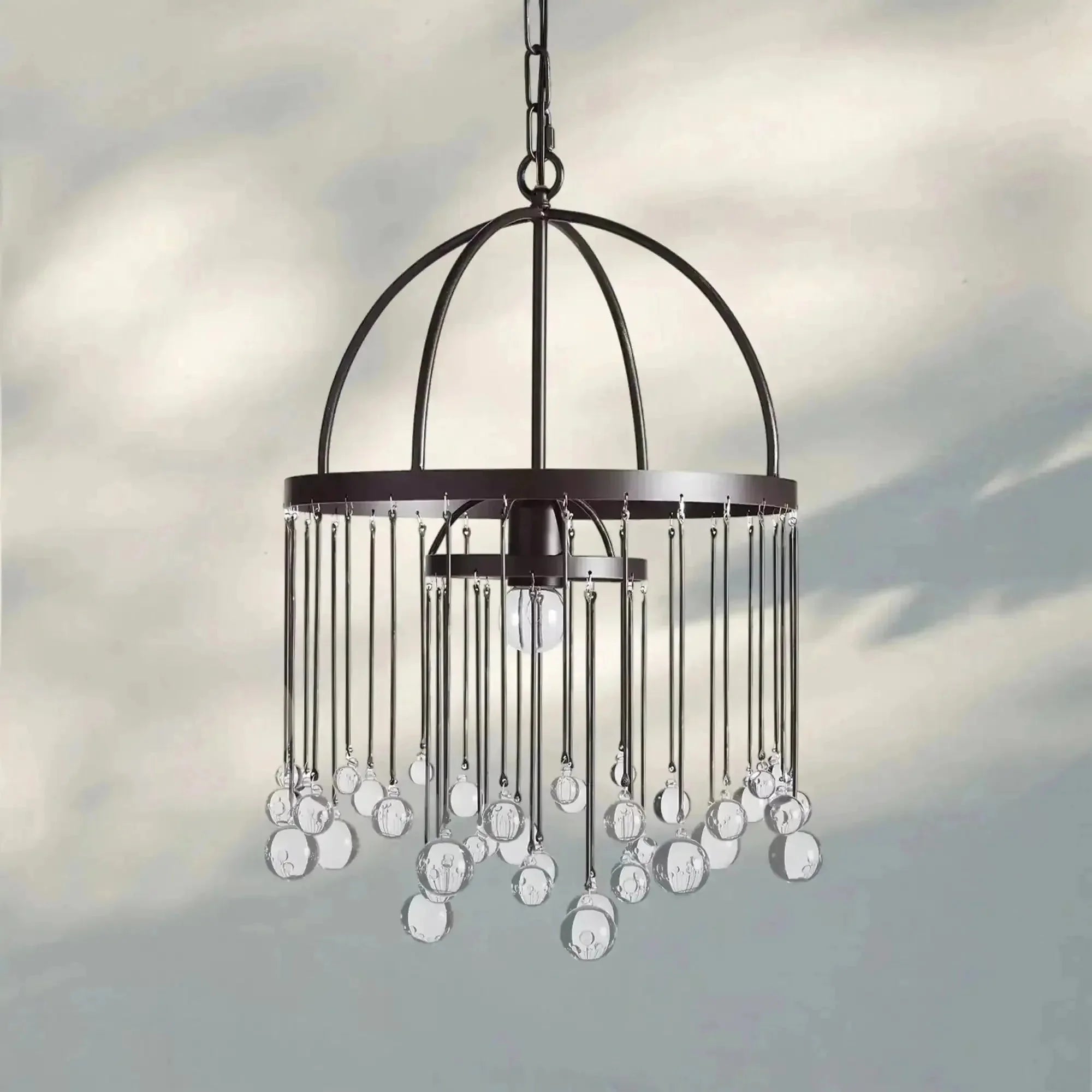Aubrey Modern Crystal Ball Pendant Lamp - cyranlamps