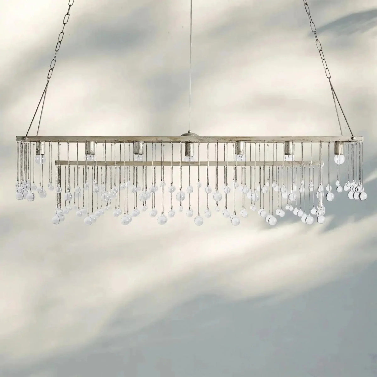 Aubrey Rectangular Chandelier 47''60'' - cyranlamps