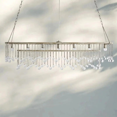 Aubrey Rectangular Chandelier 47''60'' - cyranlamps