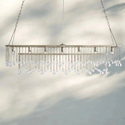 Aubrey Rectangular Chandelier 47''60'' - cyranlamps