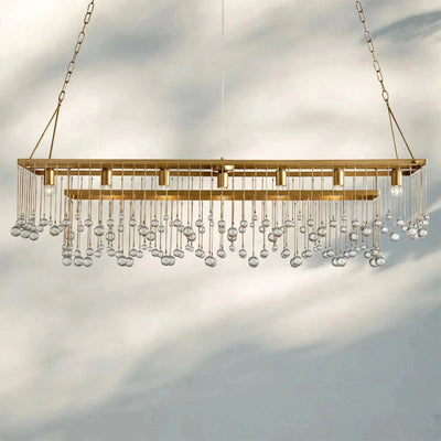 Aubrey Rectangular Chandelier 47''60'' - cyranlamps