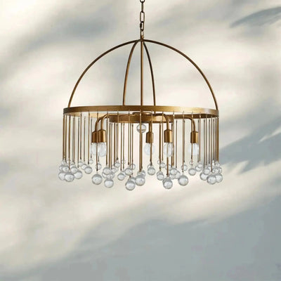 Aubrey Round Chandelier - cyranlamps