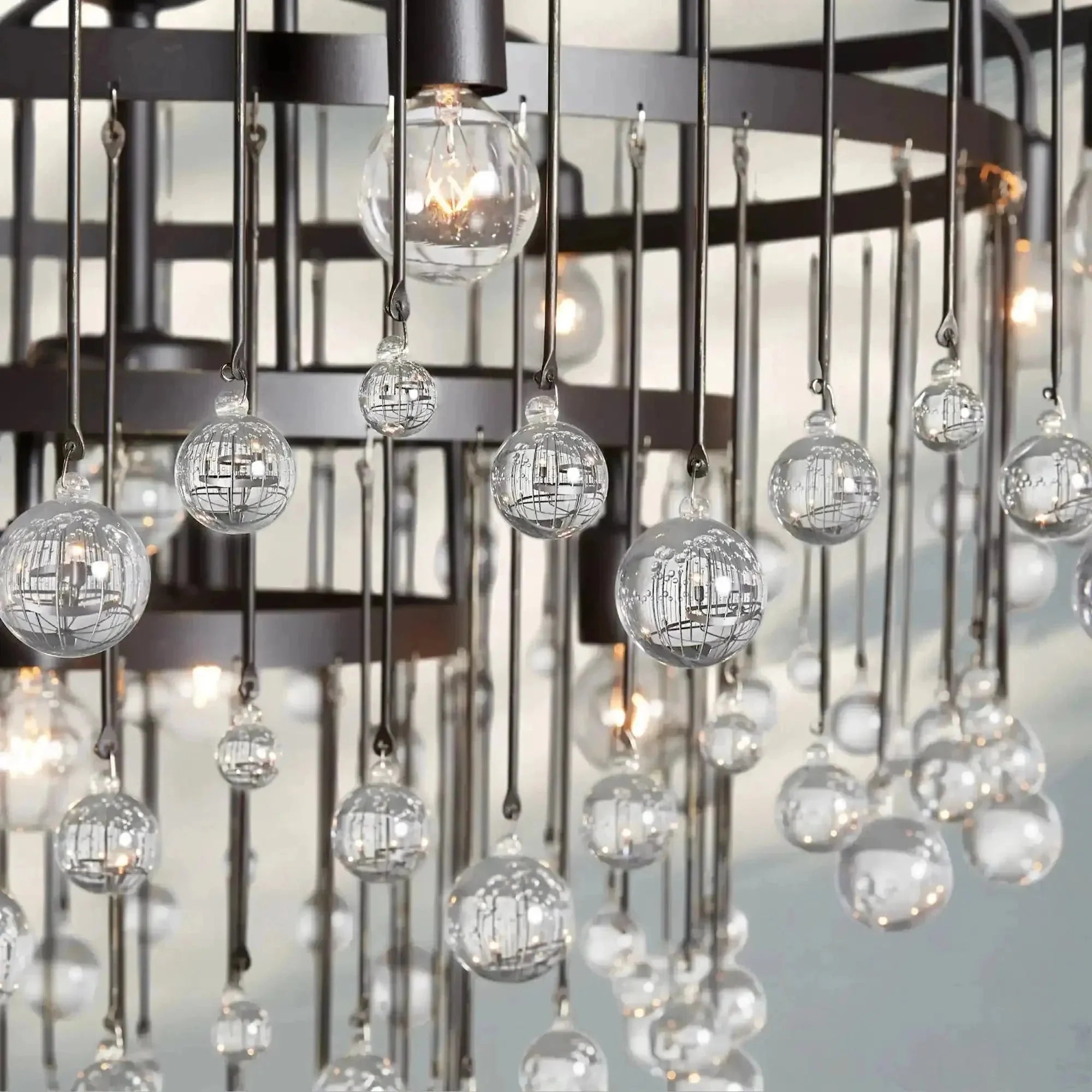 Aubrey Round Chandelier - cyranlamps