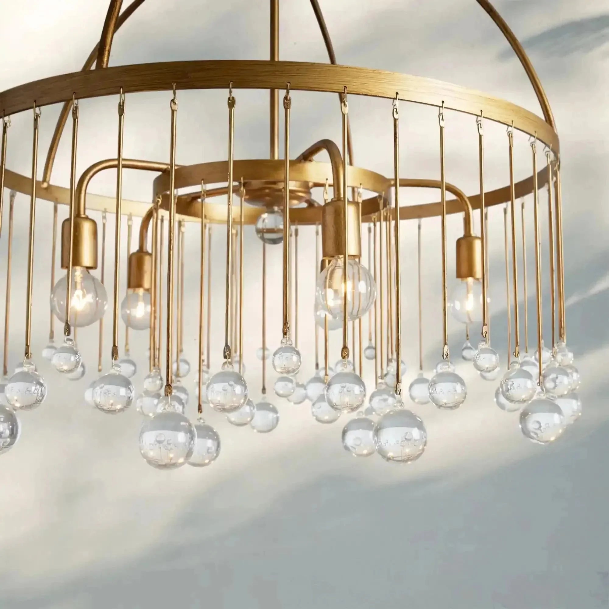 Aubrey Round Chandelier - cyranlamps