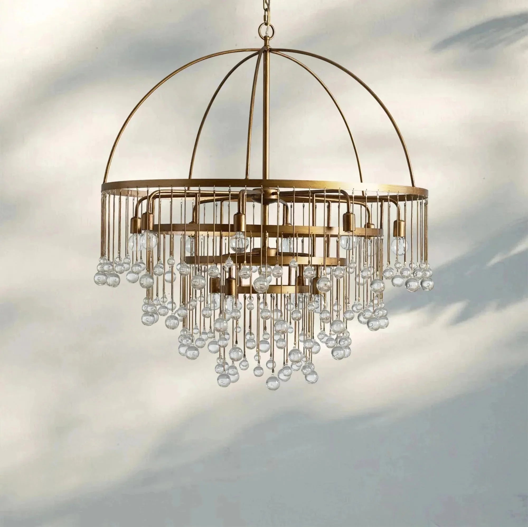 Aubrey Round Chandelier - cyranlamps