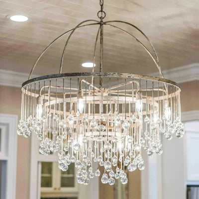 Aubrey Round Chandelier - cyranlamps