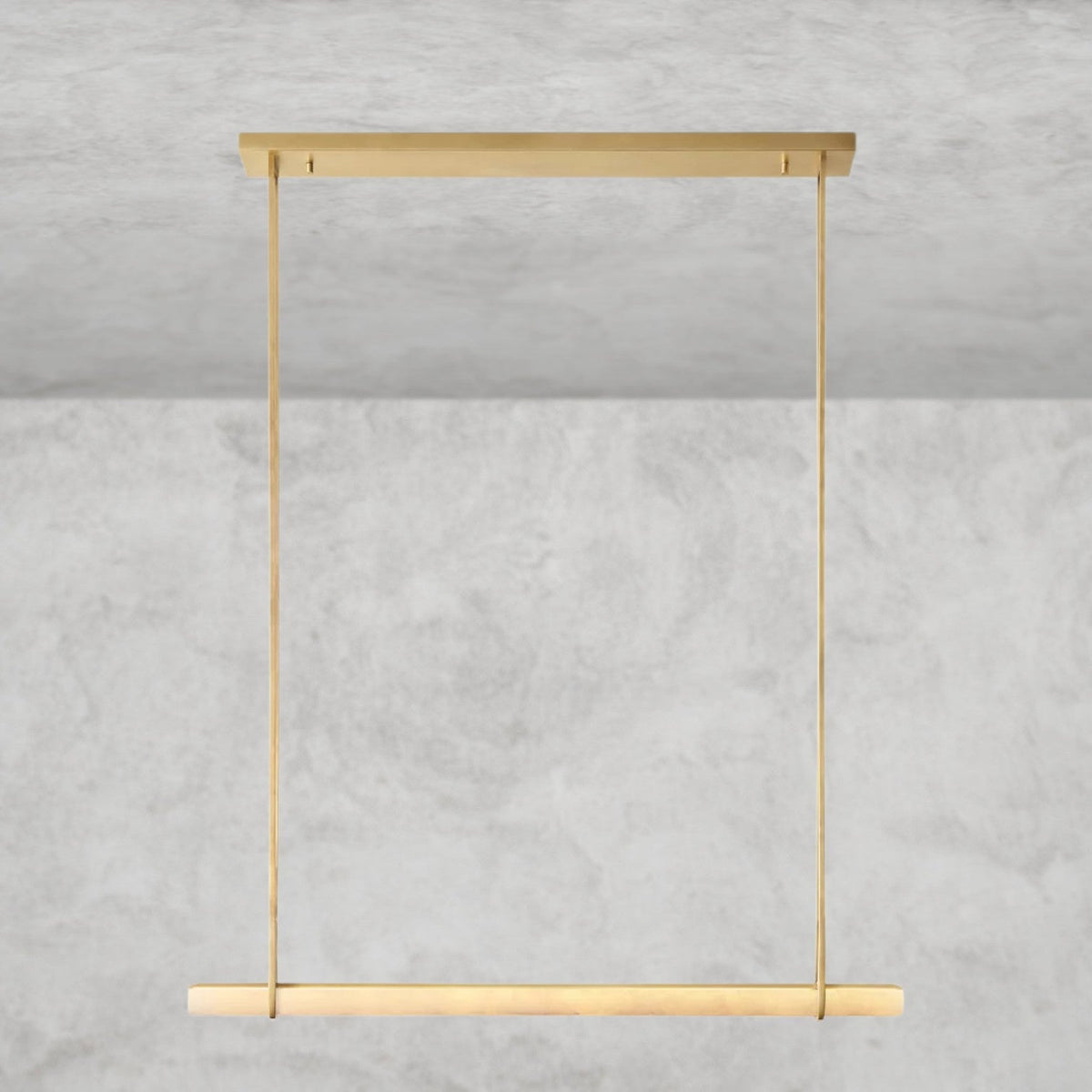 Audaben Alabaster Single Bar Linear Chandelier - Cyran Lamps