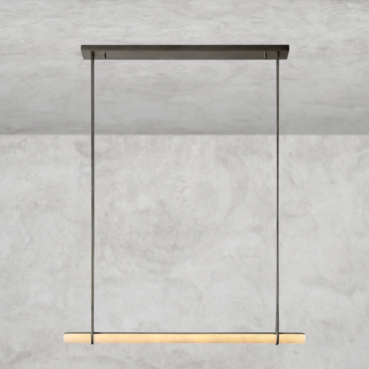 Audaben Alabaster Single Bar Linear Chandelier - Cyran Lamps