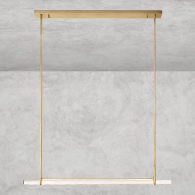 Audaben Crystal Linear Single Bar Chandelier - Cyran Lamps