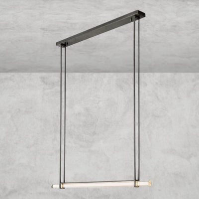 Audaben Crystal Linear Single Bar Chandelier - Cyran Lamps