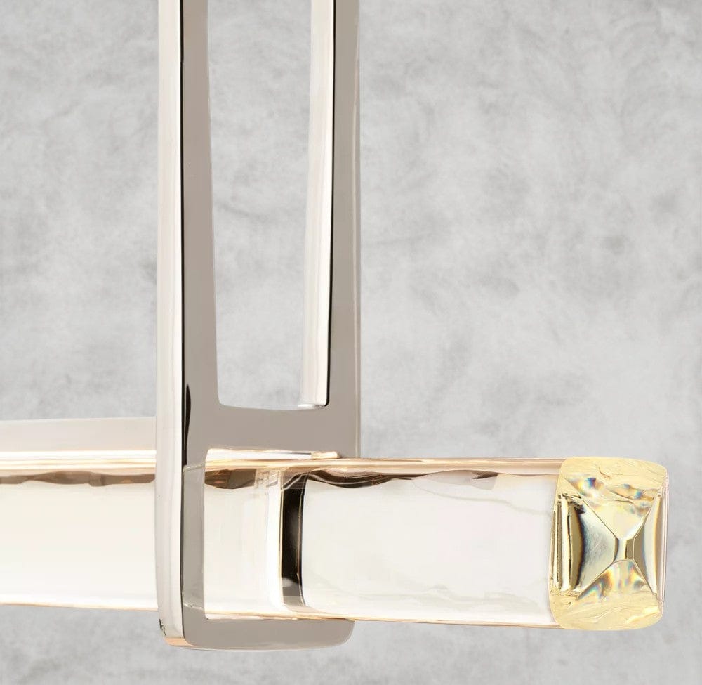 Audaben Crystal Linear Single Bar Chandelier - Cyran Lamps