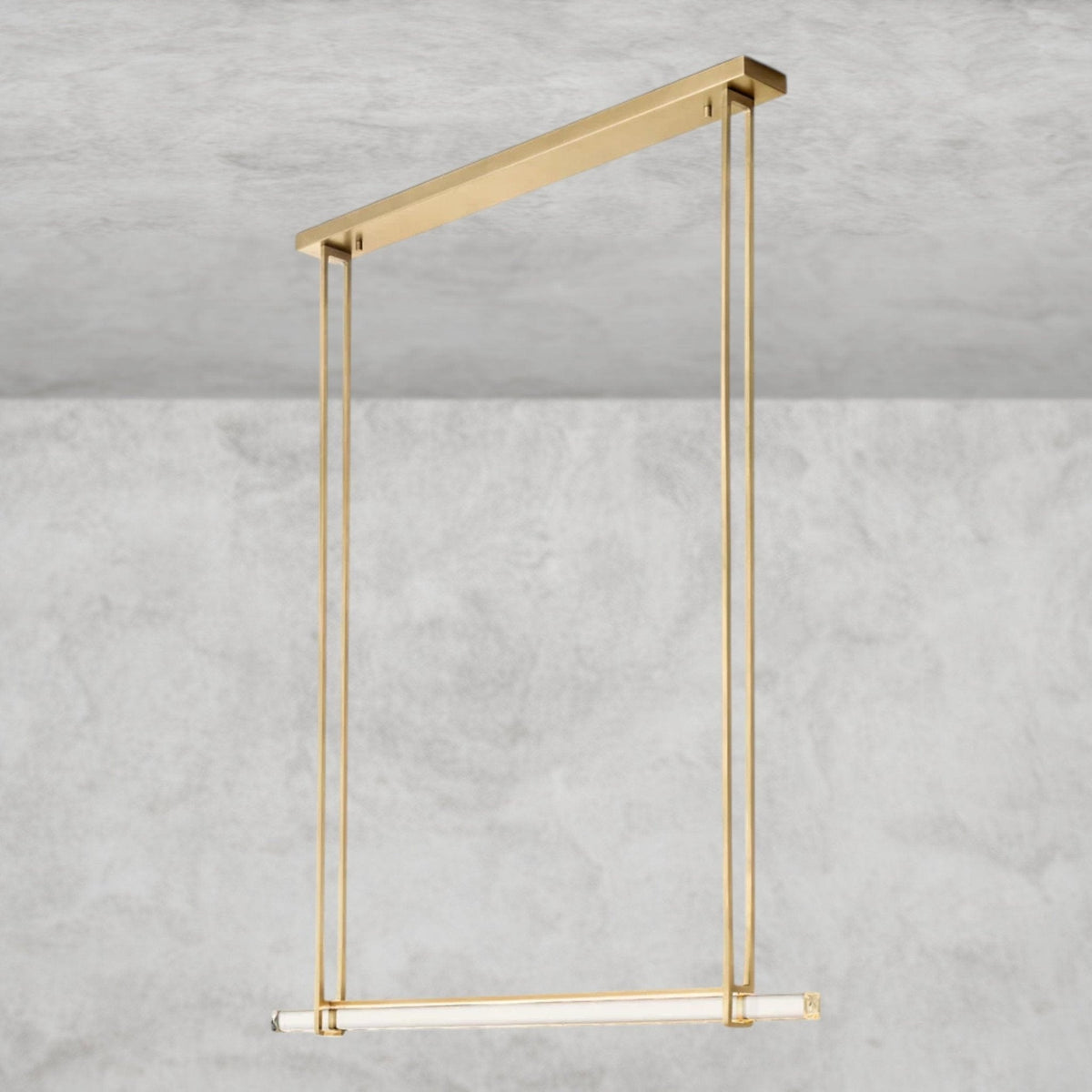 Audaben Crystal Linear Single Bar Chandelier - Cyran Lamps
