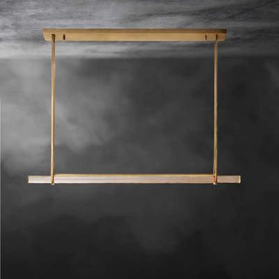 Audaben Crystal Linear Single Bar Chandelier - Cyran Lamps