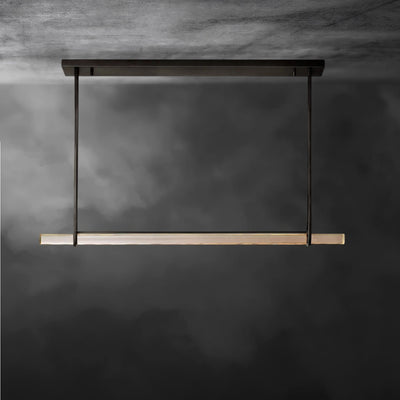 Audaben Crystal Linear Single Bar Chandelier - Cyran Lamps