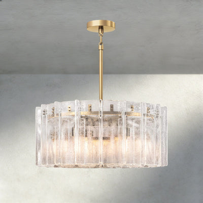 Aurelle Clear Glass Round Chandelier - Cyran Lamps