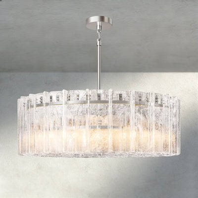 Aurelle Clear Glass Round Chandelier - Cyran Lamps
