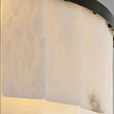 Aurora Marble Tiered Chandelier - cyranlamps