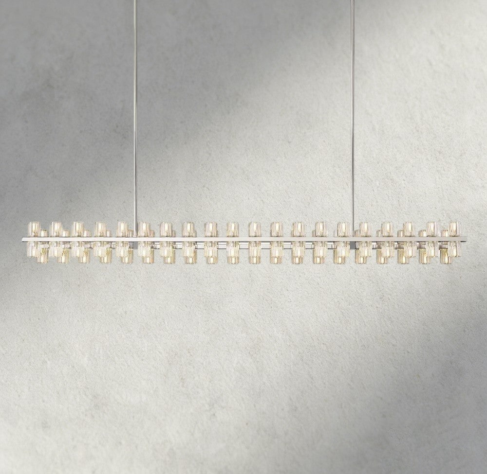 Avecho LED Rectangular Chandelier 54", 72" - cyranlighting