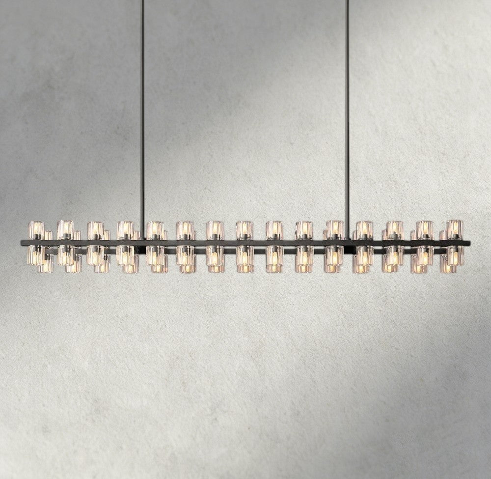 Avecho LED Rectangular Chandelier 54", 72" - cyranlighting