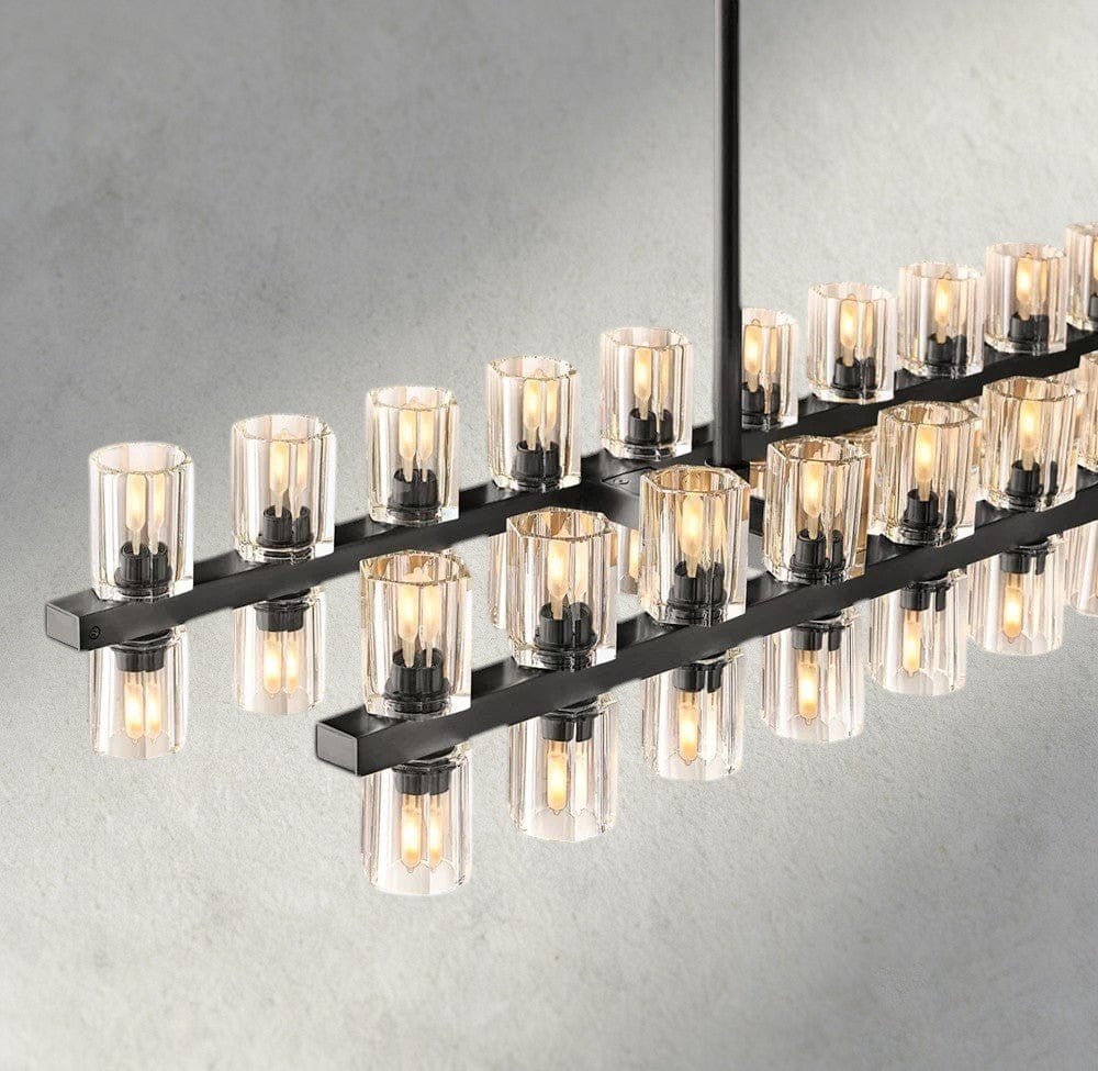 Avecho LED Rectangular Chandelier 54", 72" - cyranlighting