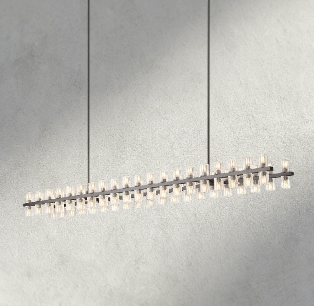 Avecho LED Rectangular Chandelier 54", 72" - cyranlighting