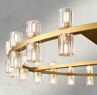 Avecho LED Round Chandelier 36", 48", 60" - cyranlighting