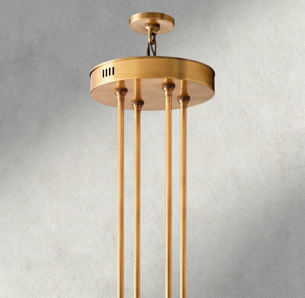 Avecho LED Round Two - Tier Chandelier 60" - cyranlighting