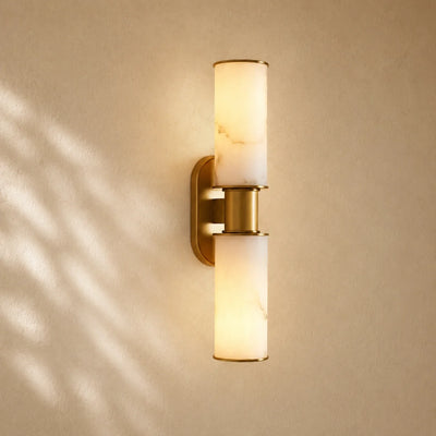 Harlin 2-Light Wall Sconce in Alabaster