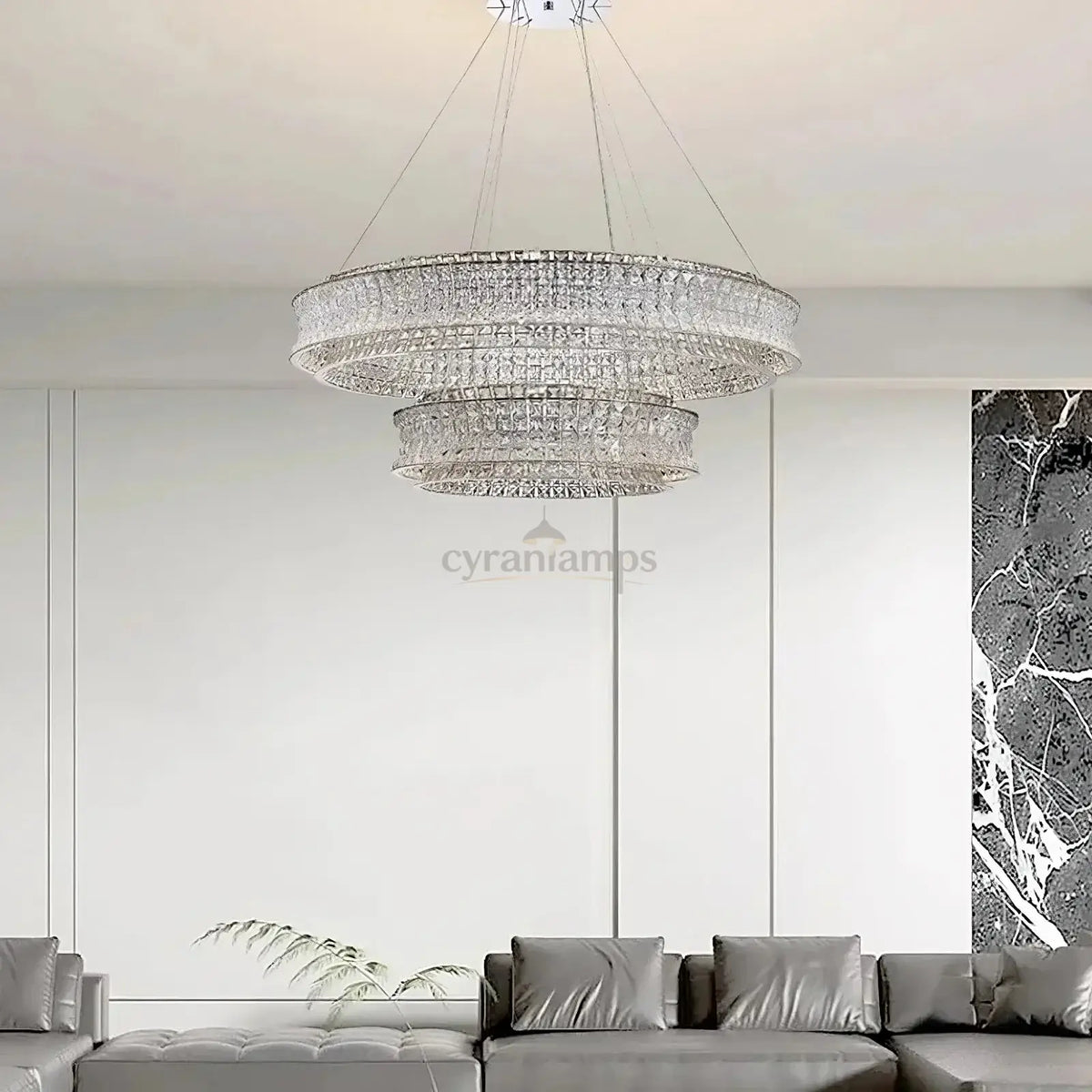 Bacci Crystal Chandelier - cyranlighting