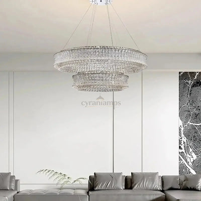 Bacci Crystal Chandelier - cyranlighting