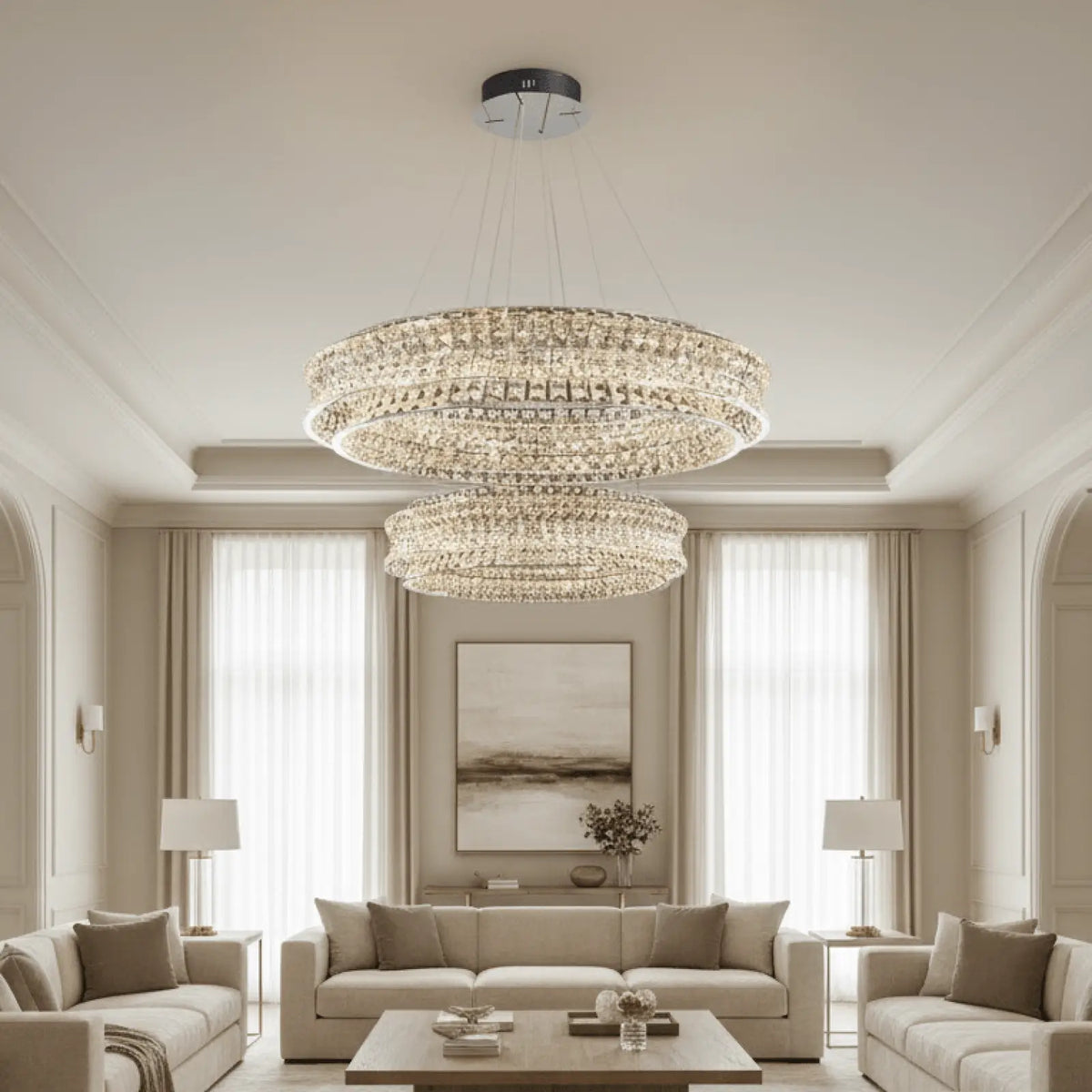 Bacci Crystal Chandelier - cyranlighting