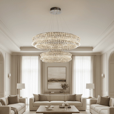 Bacci Crystal Chandelier - cyranlamps