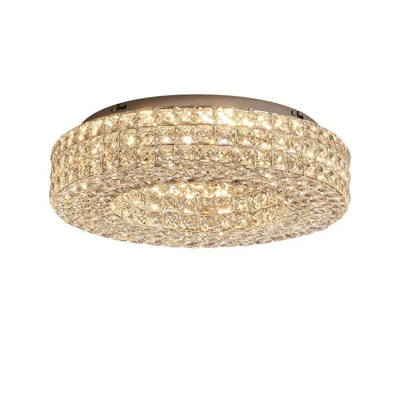 Bacci Crystal Flush Mount - cyranlamps