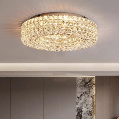 Bacci Crystal Flush Mount - cyranlamps