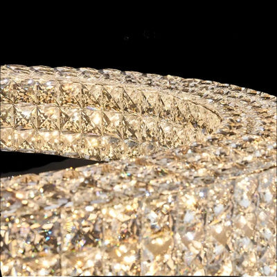 Bacci Crystal Flush Mount - cyranlamps