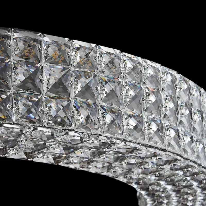 Bacci Crystal Flush Mount - cyranlamps