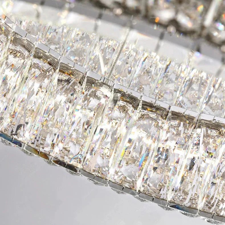 Bacci Crystal Modern Chandelier - cyranlamps