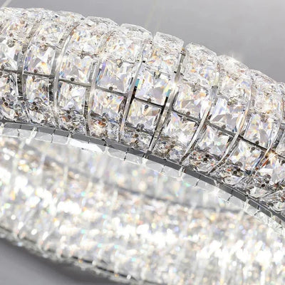 Bacci Crystal Modern Chandelier - cyranlamps