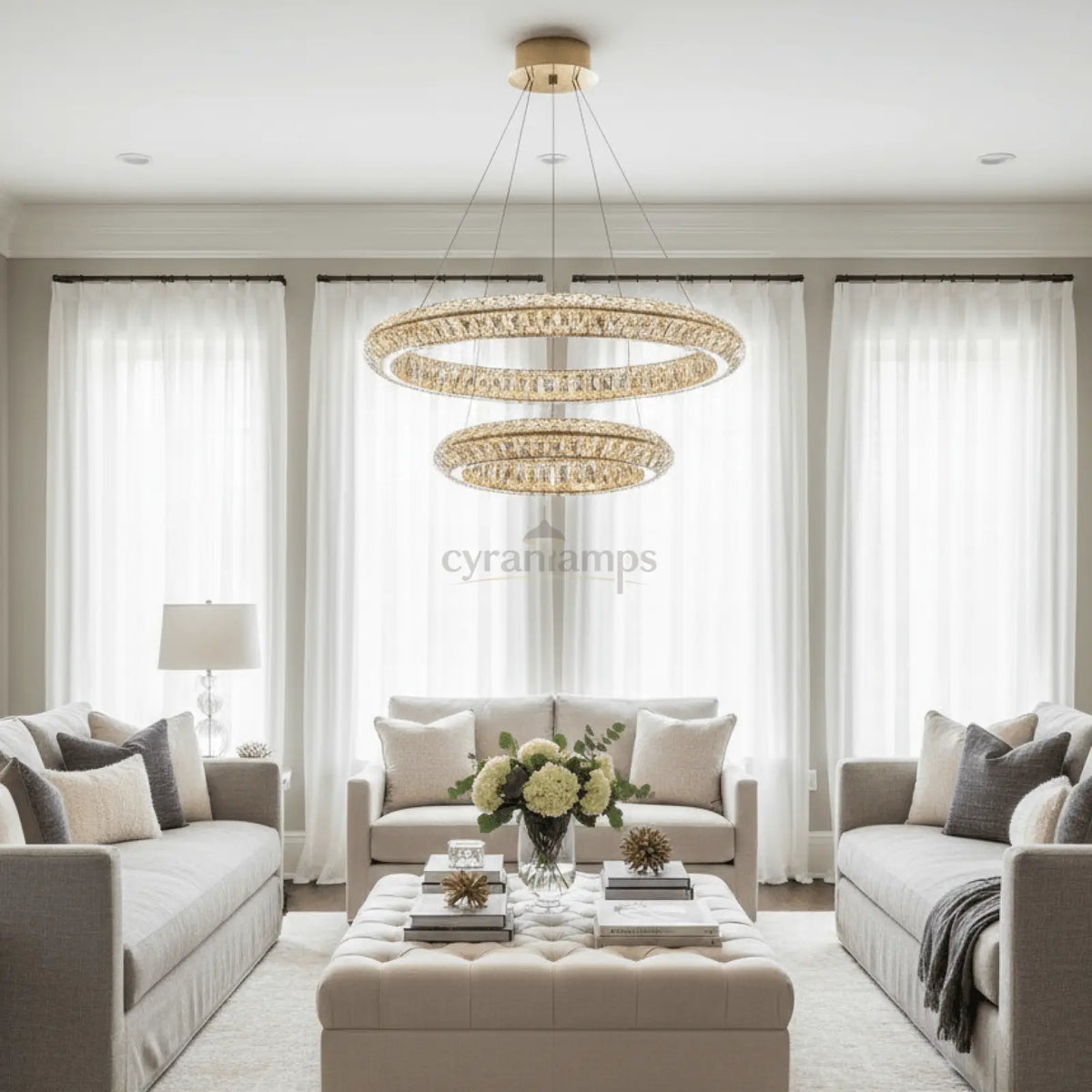 Bacci Modern Chandelier - cyranlighting