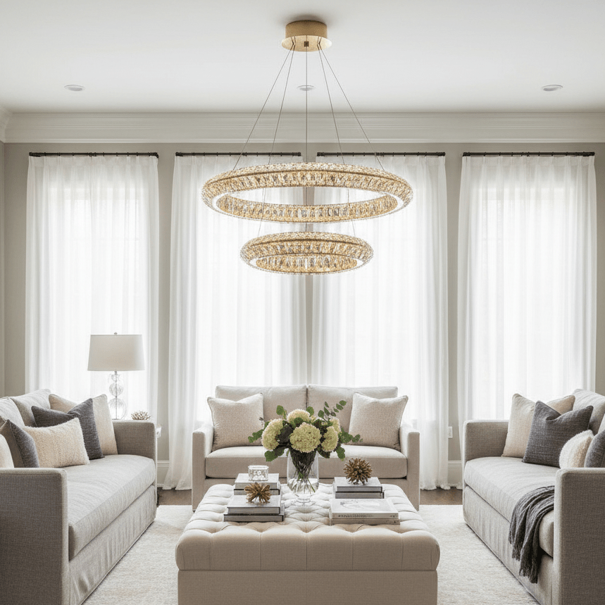 Bacci Modern Chandelier - cyranlamps