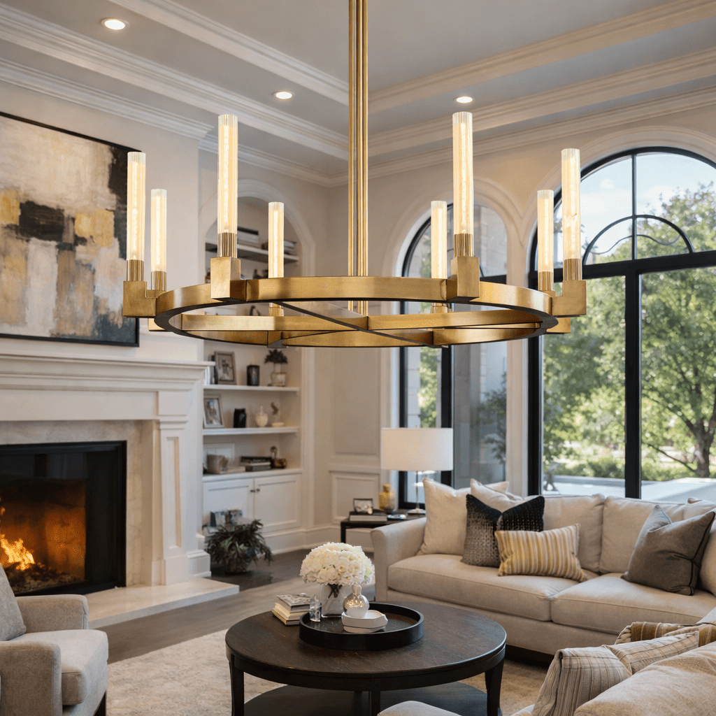 Bannele Round Chandelier - cyranlamps