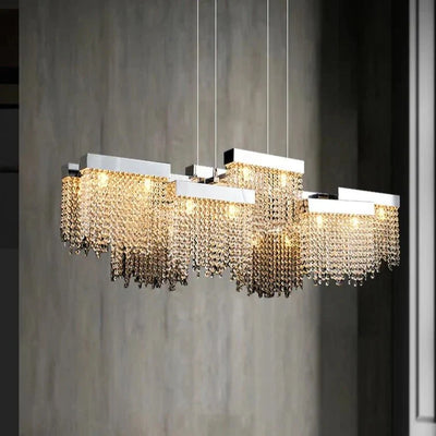 Barton Crystal Dining Room Chandelier - cyranlamps