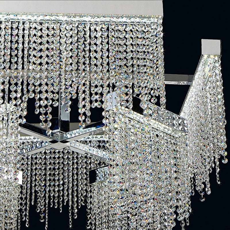 Barton Crystal Dining Room Chandelier - cyranlamps