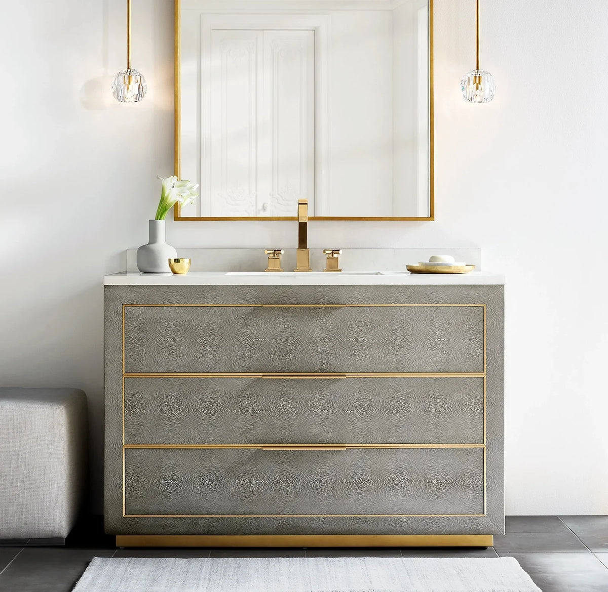 Beula De Clear Cristal Glass Rod Pendant - cyranlighting