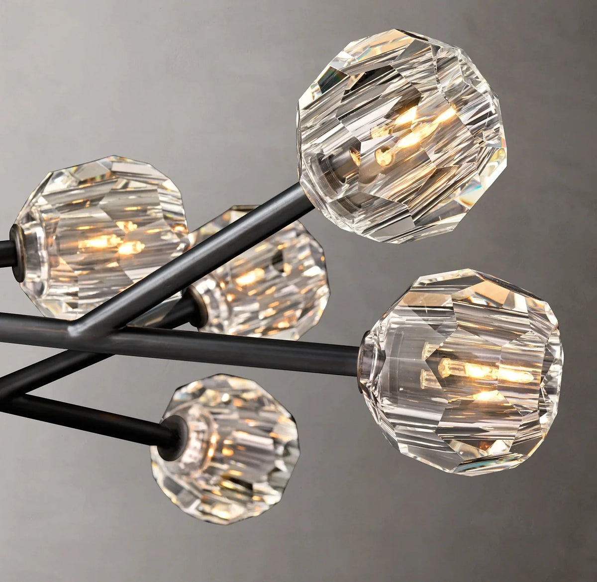 Beula De Clear Cristal Glass Rod Pendant - cyranlighting